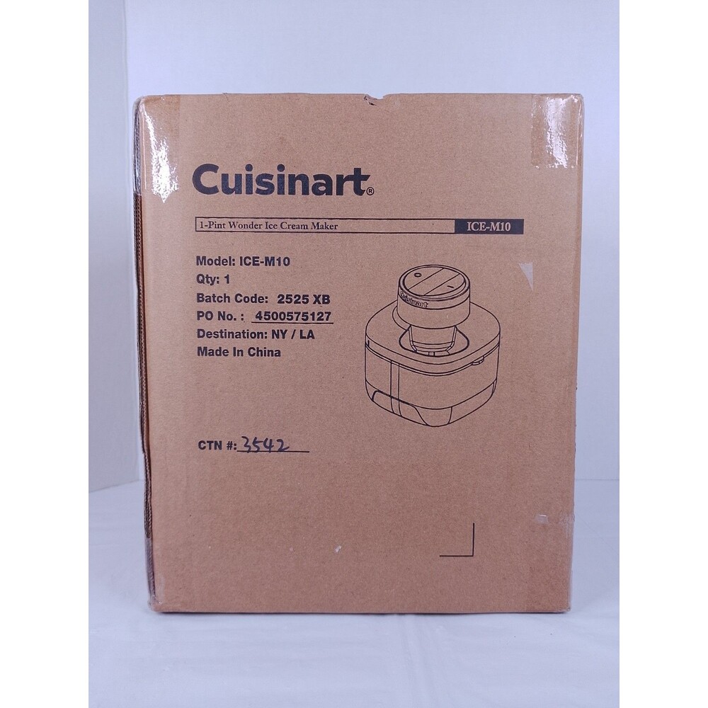 Cuisinart 1-Pint Wonder Ice Cream Maker ICE-M10 - Brand New Factory Sealed NIB